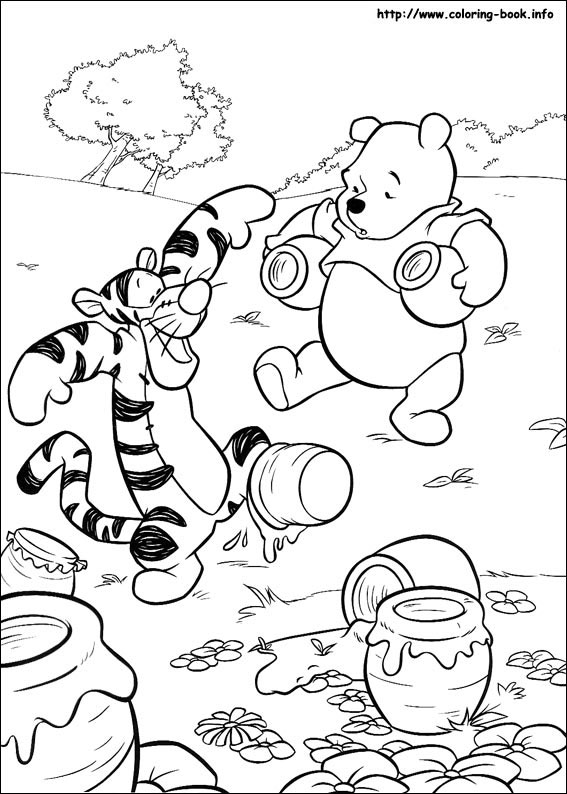 Winnie the Pooh coloring picture